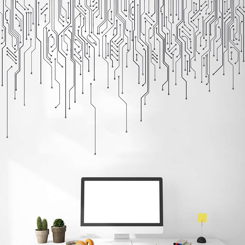 Office Technologies - 컴퓨터 IT 장식, 회로 기판 벽