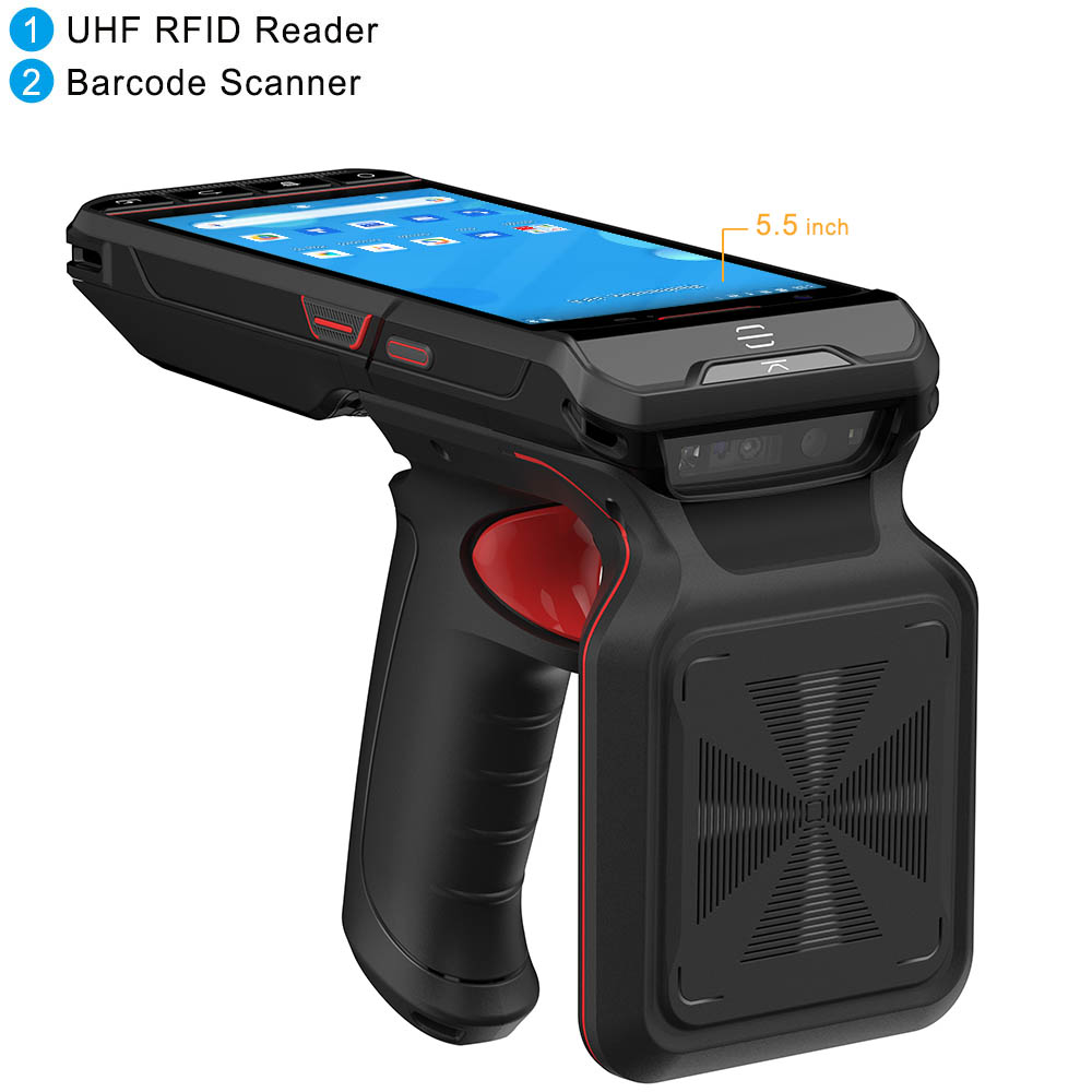 5.5인치 안드로이드 PDA UHF RFID 리더 1D - Barcode Scanner 2D 리뷰 및 가격