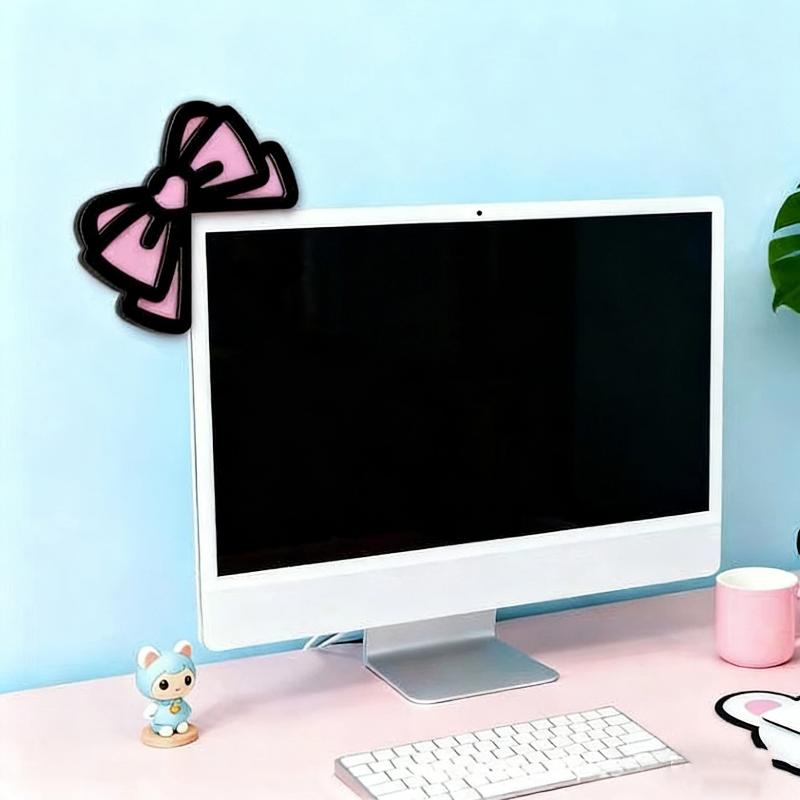 새로운 1/2Pcs 나무 Bowknot PC 액세서리  - Office Technologies 리뷰 및 가격