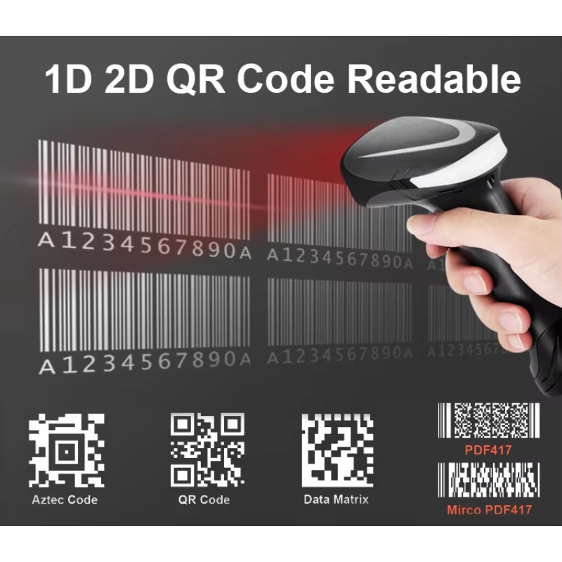 핸드헬드 USB 유선 1D 2D 바코드 및 QR 코드  - Barcode Scanner 2D 리뷰 및 가격