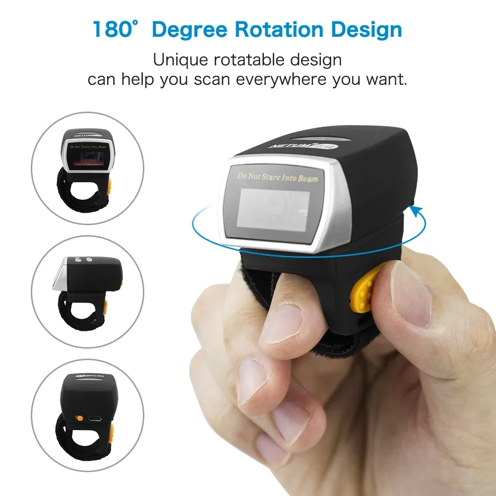 새로운 넷움 미니 손가락 링 바코드 스캐너 CCD 1D - Barcode Scanner 2D 리뷰 및 가격