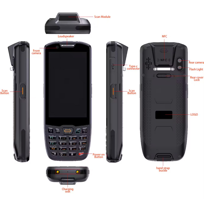 4인치 모바일 PDA 1D 2D 바코드 스캐너 태블릿  - Barcode Scanner 2D 리뷰 및 가격