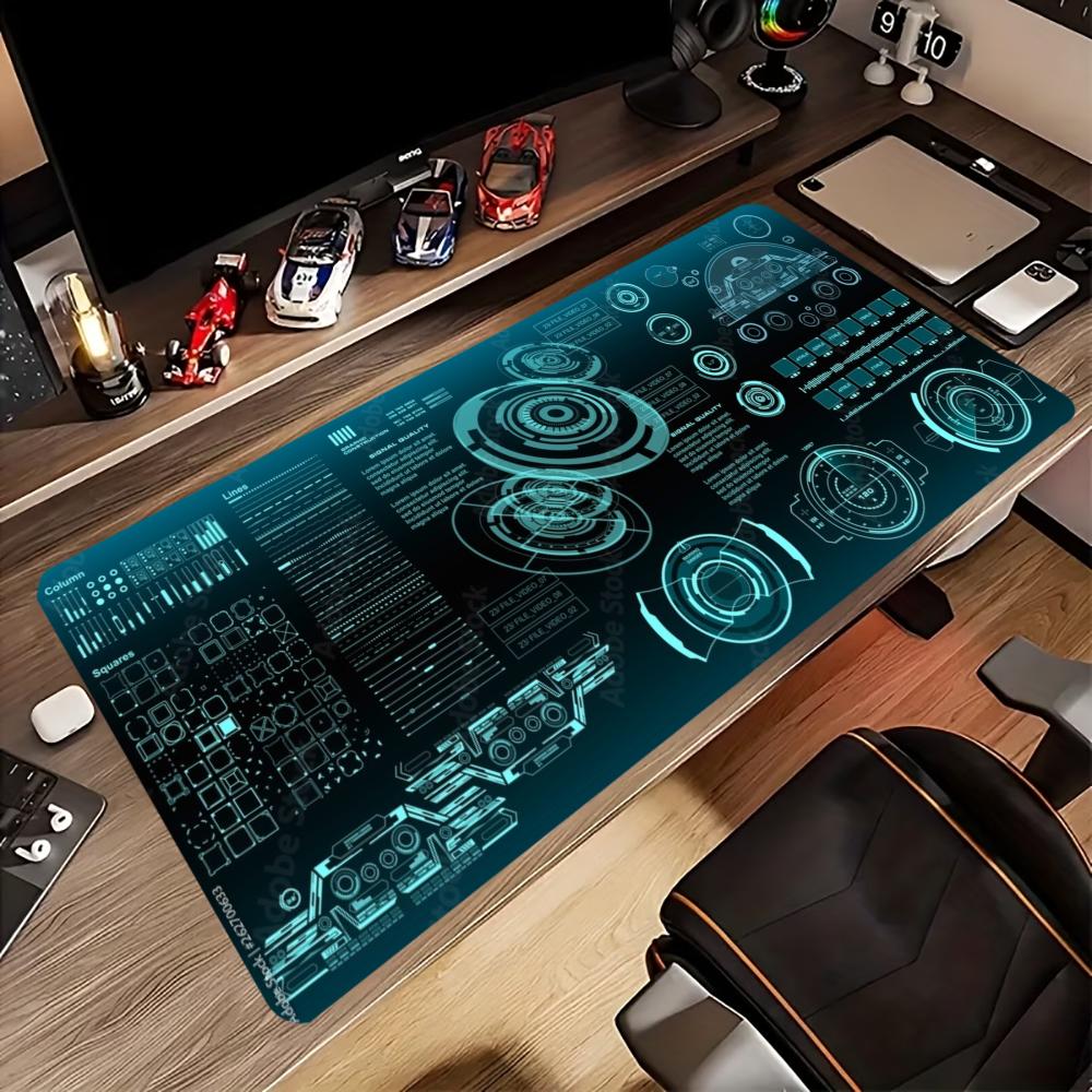사이버 테크 콘솔 인터페이스 프린트 확장형 마우스 패드 - Office Tech Desk 리뷰 및 가격